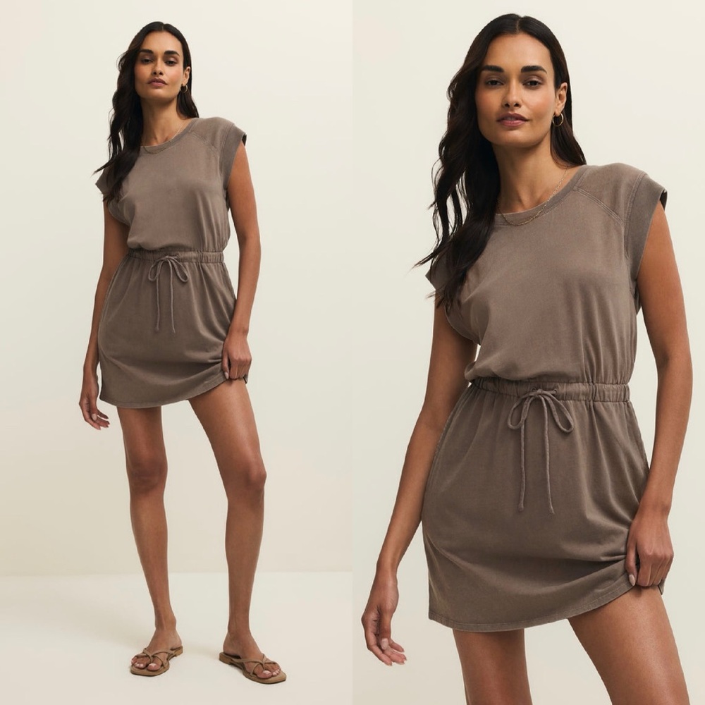 KALANI MINI DRESS (TAUPE) - Z SUPPLY